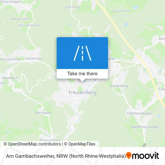 Am Gambachsweiher map