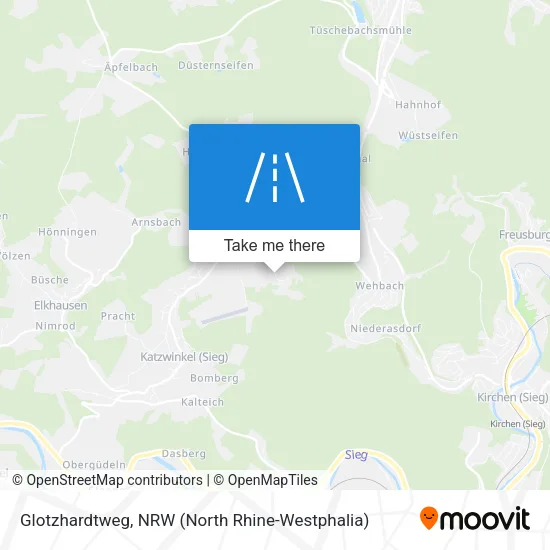 Glotzhardtweg map