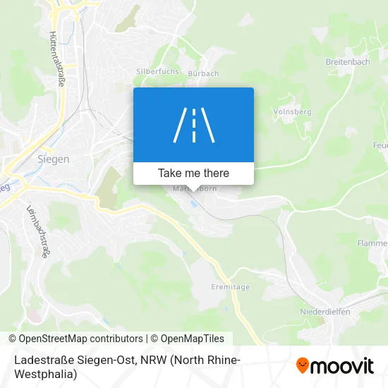 Карта Ladestraße Siegen-Ost