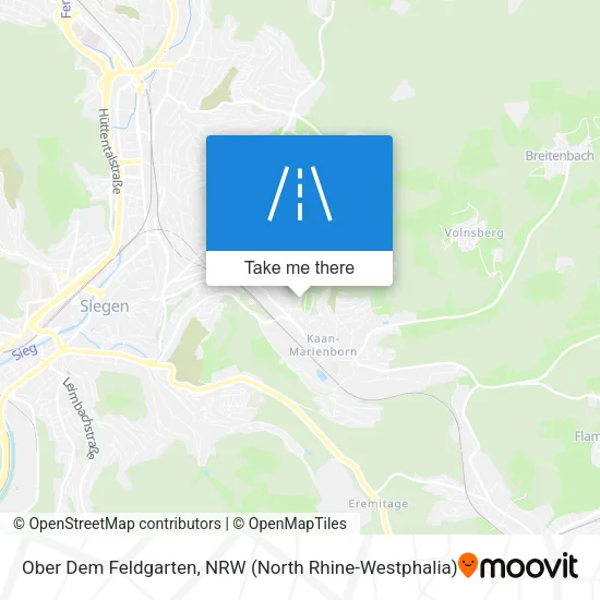 Карта Ober Dem Feldgarten