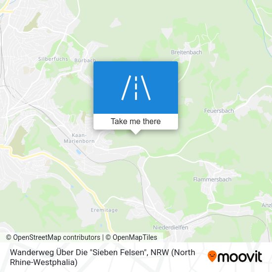 Wanderweg Über Die "Sieben Felsen" map