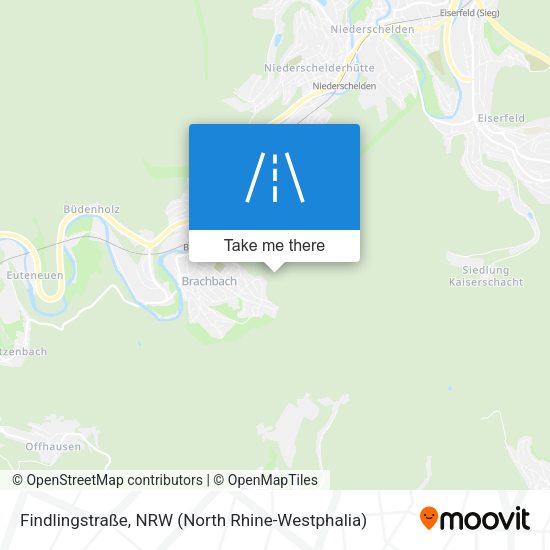 Findlingstraße map