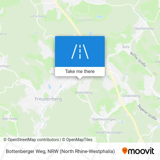 Bottenberger Weg map