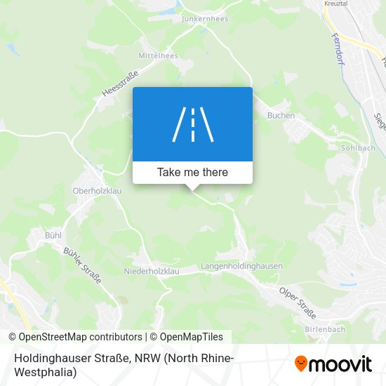 Holdinghauser Straße map