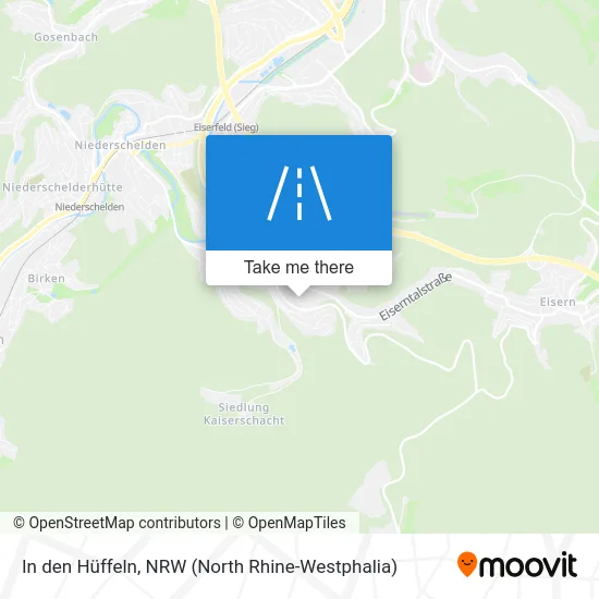 In den Hüffeln map