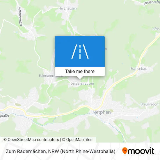 Карта Zum Rademächen