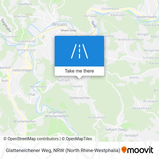 Glatteneichener Weg map