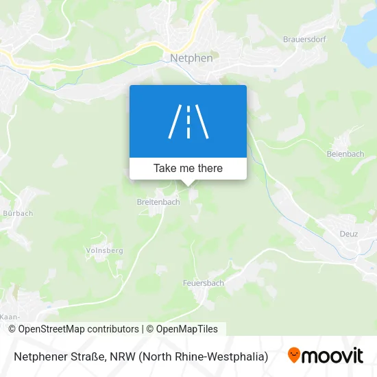 Карта Netphener Straße