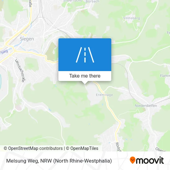 Melsung Weg map