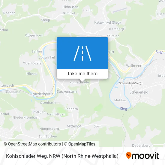 Kohlschlader Weg map