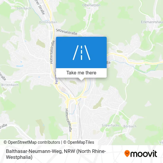 Balthasar-Neumann-Weg map