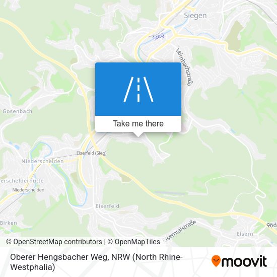 Oberer Hengsbacher Weg map
