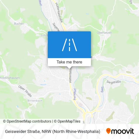 Карта Geisweider Straße