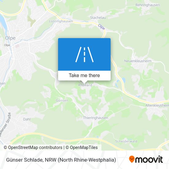 Günser Schlade map