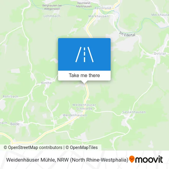 Карта Weidenhäuser Mühle