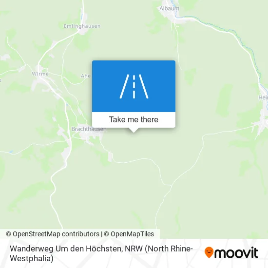 Карта Wanderweg Um den Höchsten