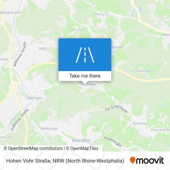 Hohen Vohr Straße map