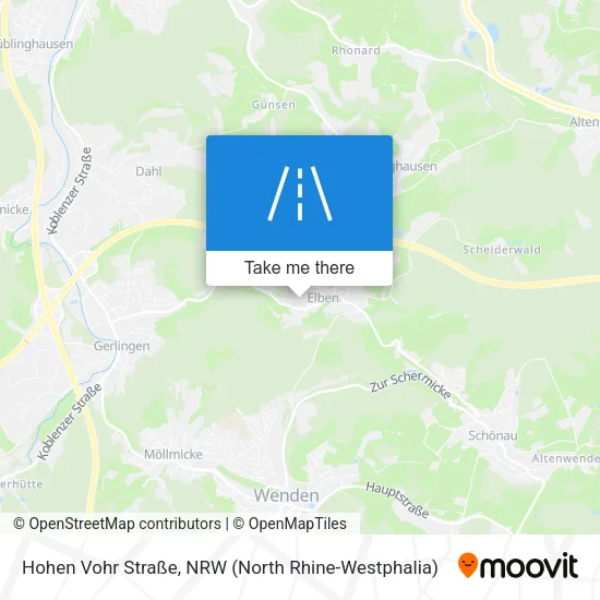 Карта Hohen Vohr Straße