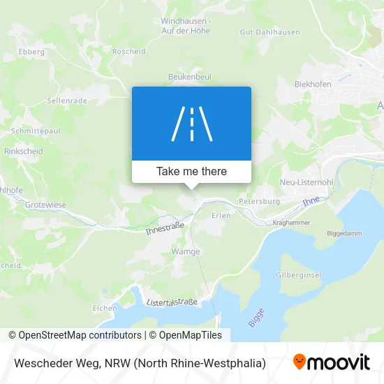 Карта Wescheder Weg