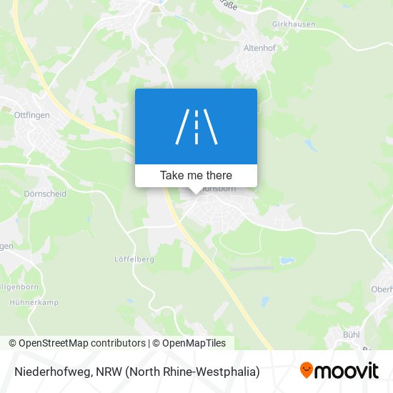 Niederhofweg map