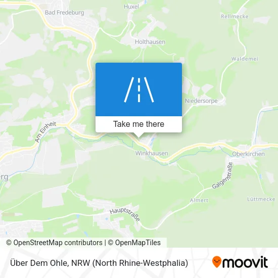 Карта Über Dem Ohle