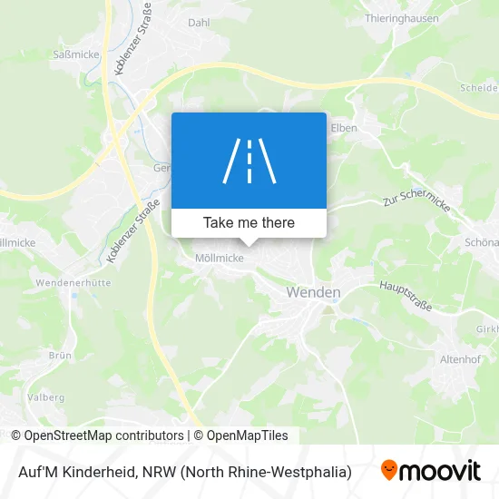 Auf'M Kinderheid map