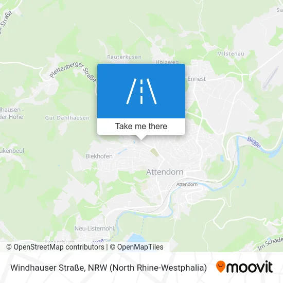 Карта Windhauser Straße