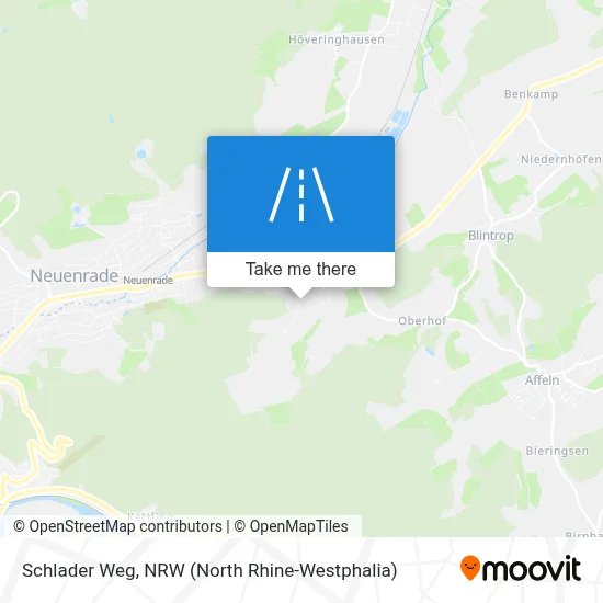 Schlader Weg map