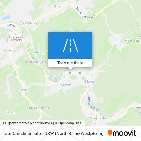 Zur Christinenhütte map