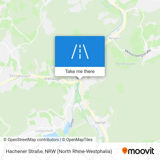 Карта Hachener Straße