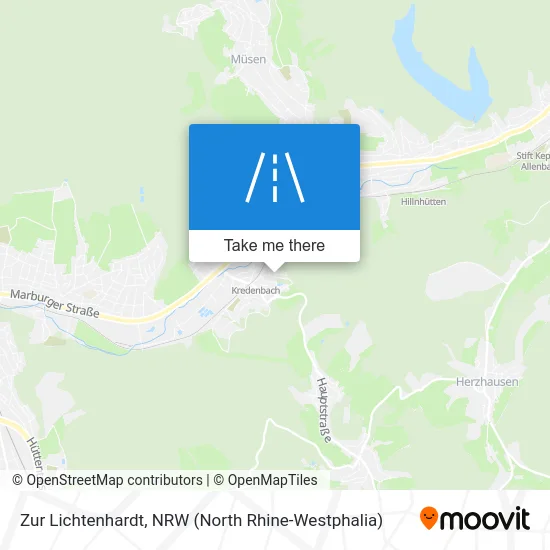 Zur Lichtenhardt map