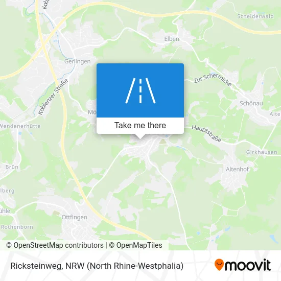 Ricksteinweg map