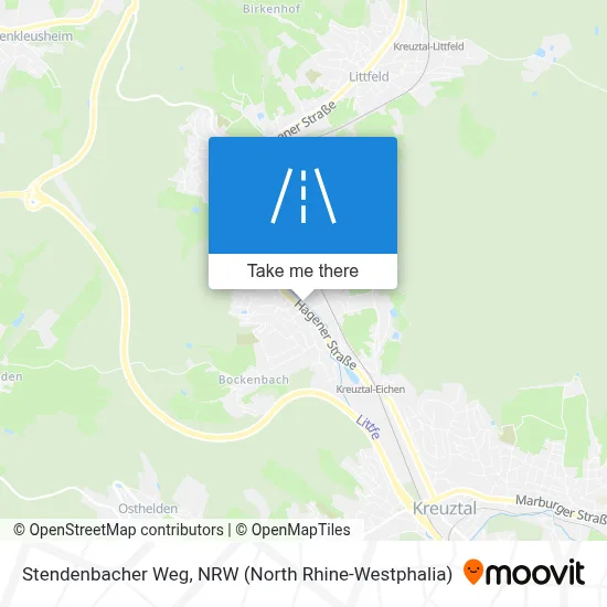 Stendenbacher Weg map