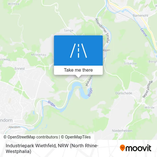 Industriepark Wiethfeld map