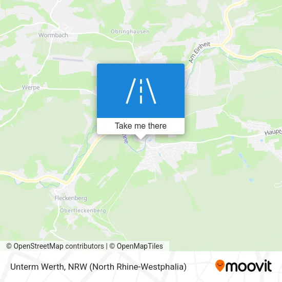 Карта Unterm Werth