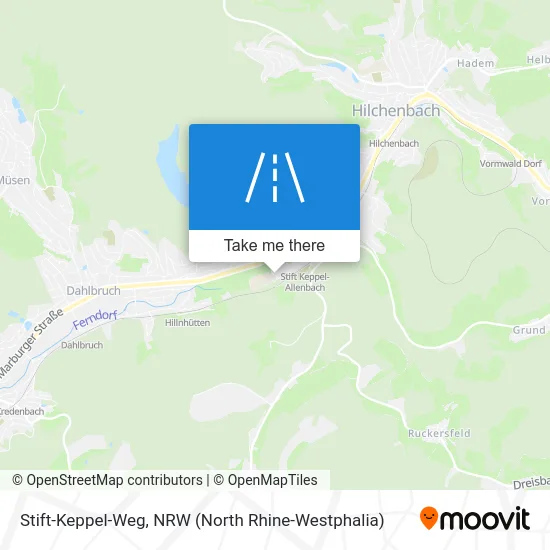 Stift-Keppel-Weg map