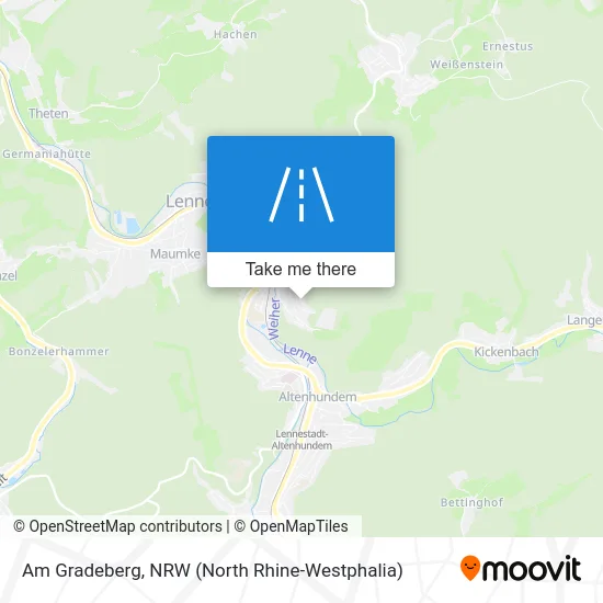 Am Gradeberg map