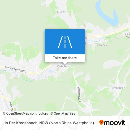 In Der Kredenbach map