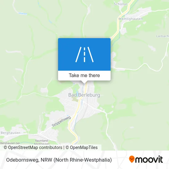 Odebornsweg map
