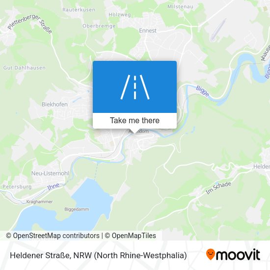 Heldener Straße map