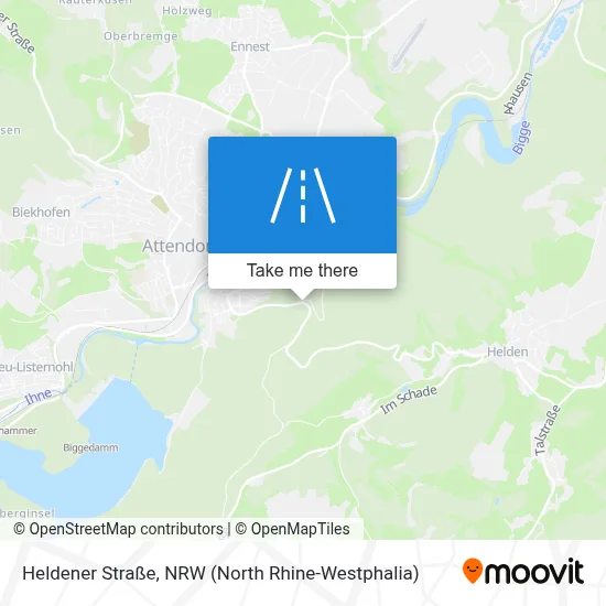 Heldener Straße map