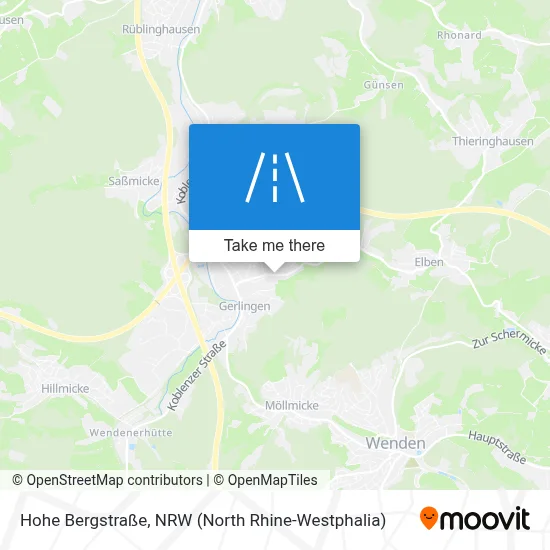 Hohe Bergstraße map