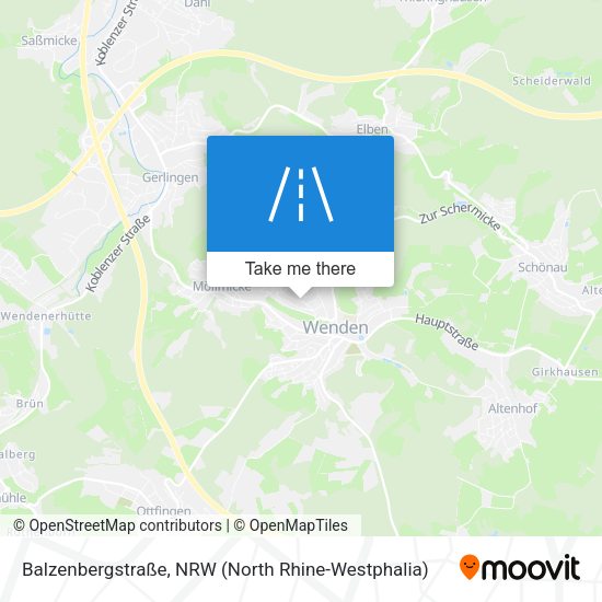 Balzenbergstraße map