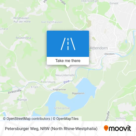 Petersburger Weg map