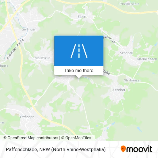 Paffenschlade map