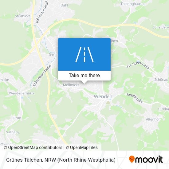 Grünes Tälchen map