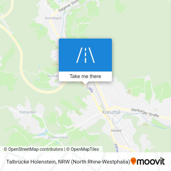 Talbrücke Holenstein map
