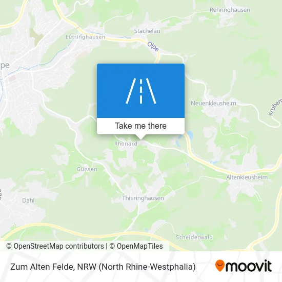 Zum Alten Felde map