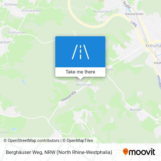 Berghäuser Weg map