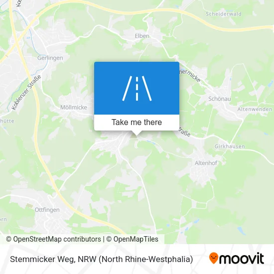 Карта Stemmicker Weg